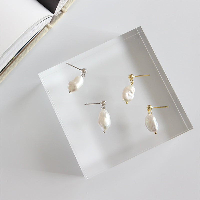 Natural Pearls Drop Earrings