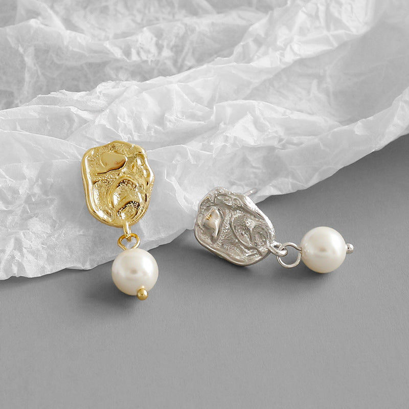 Pearl Irregular Stud Earrings