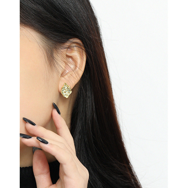 Stone Stud Earrings