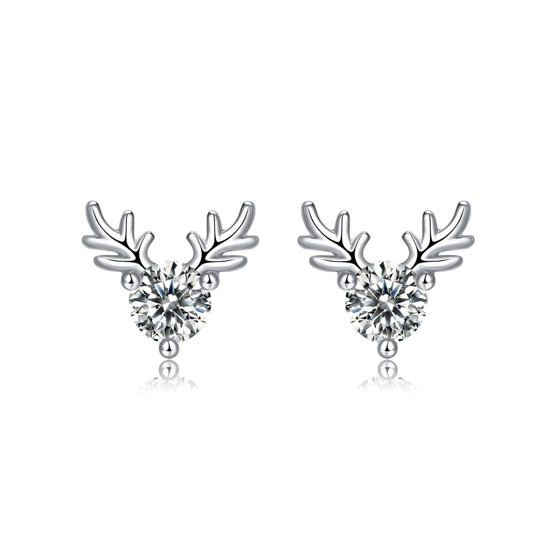 Deer Moissanite CZ Stud