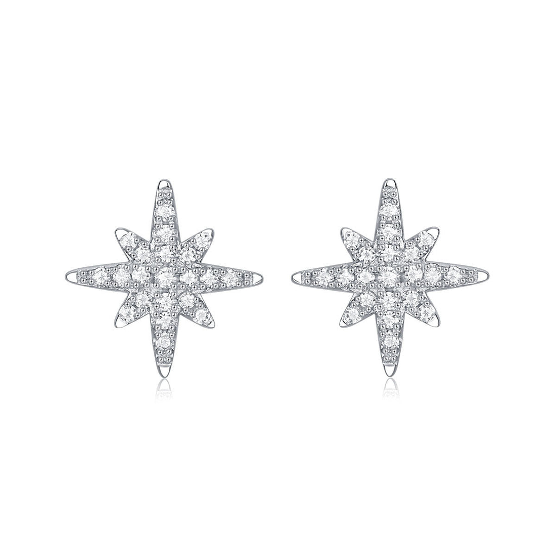 Star Moissanite CZ Stud