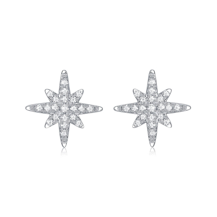 Star Moissanite CZ Stud