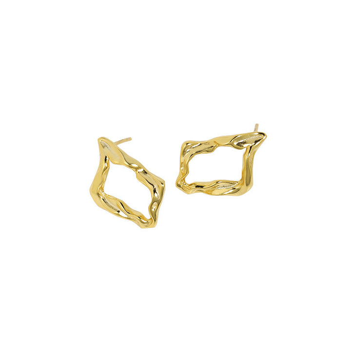 Irregular Square Stud Earrings