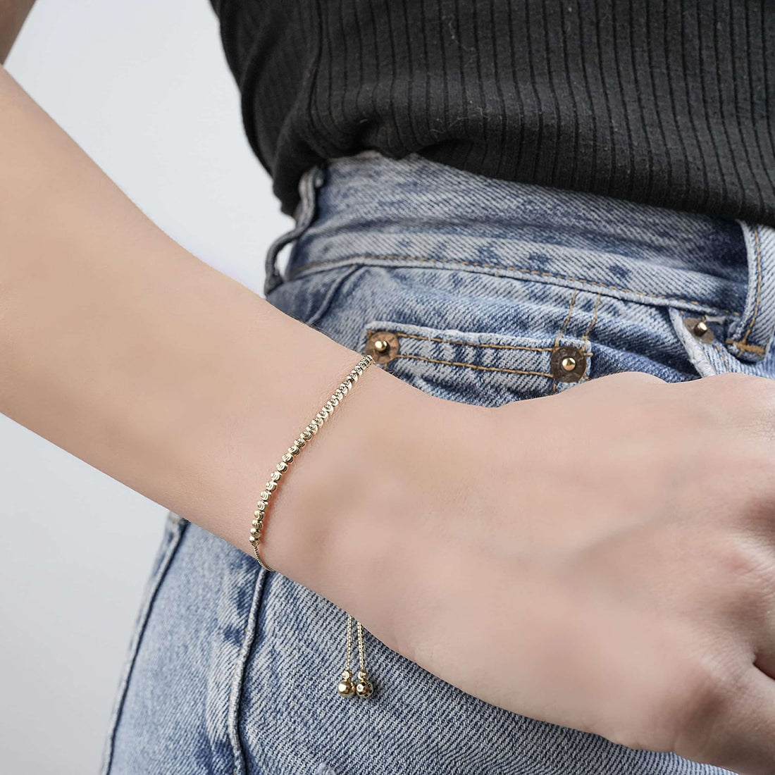 Tri-Tone Sphere Bracelet